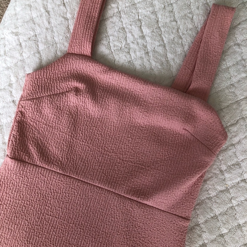 like new light pink urban outfitters textured bodycon dress - Picture 10 of 14